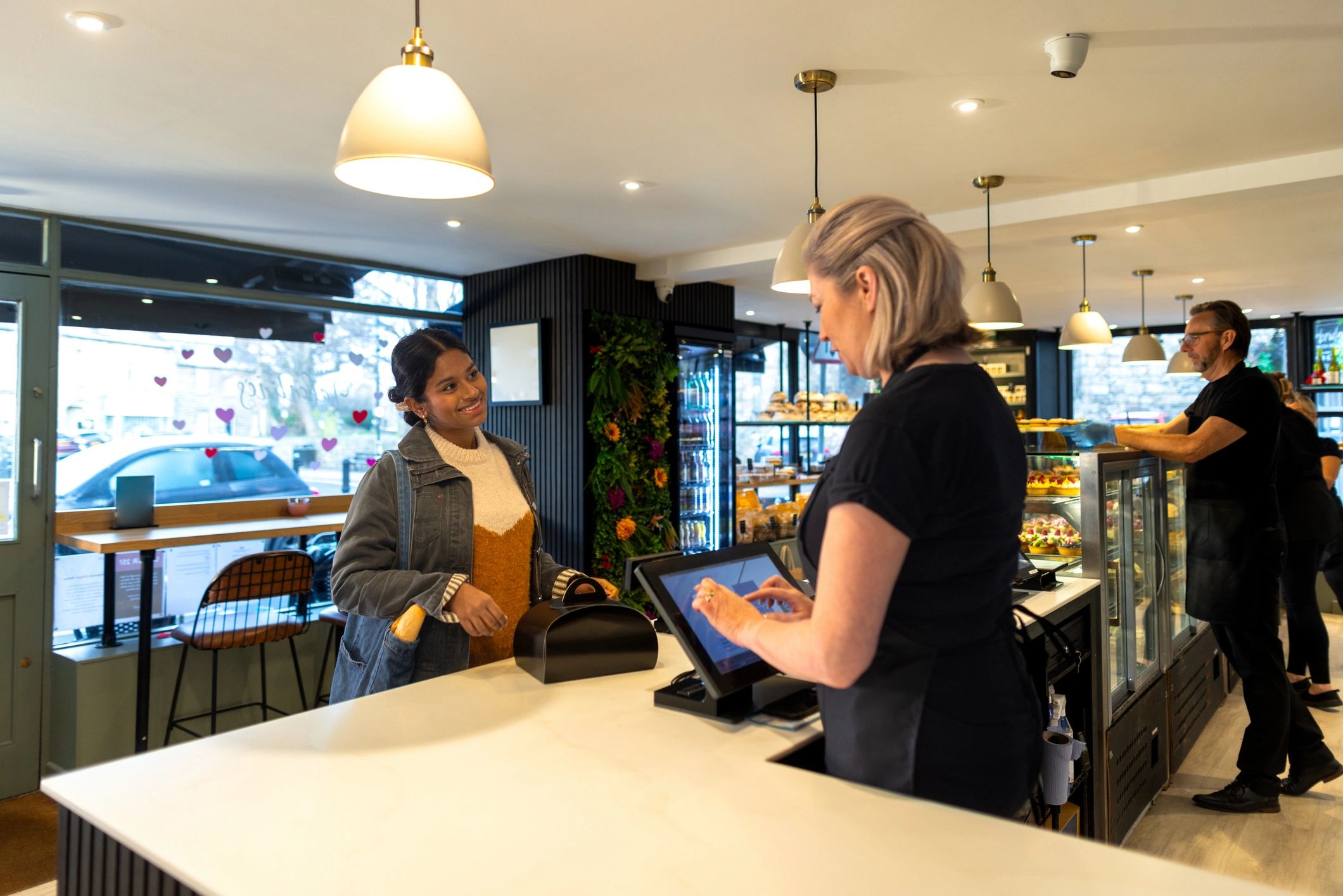 Retail service interaction at checkout