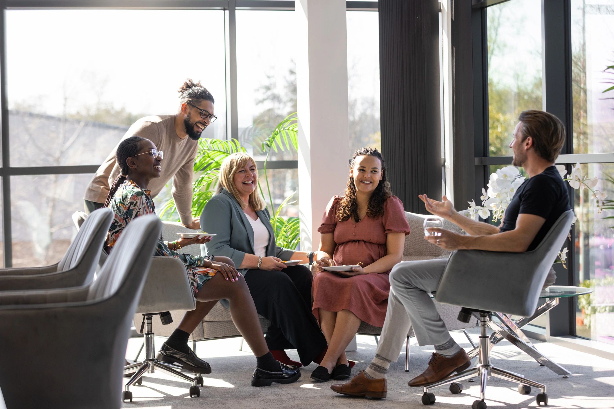 Business team meeting in a modern conference room