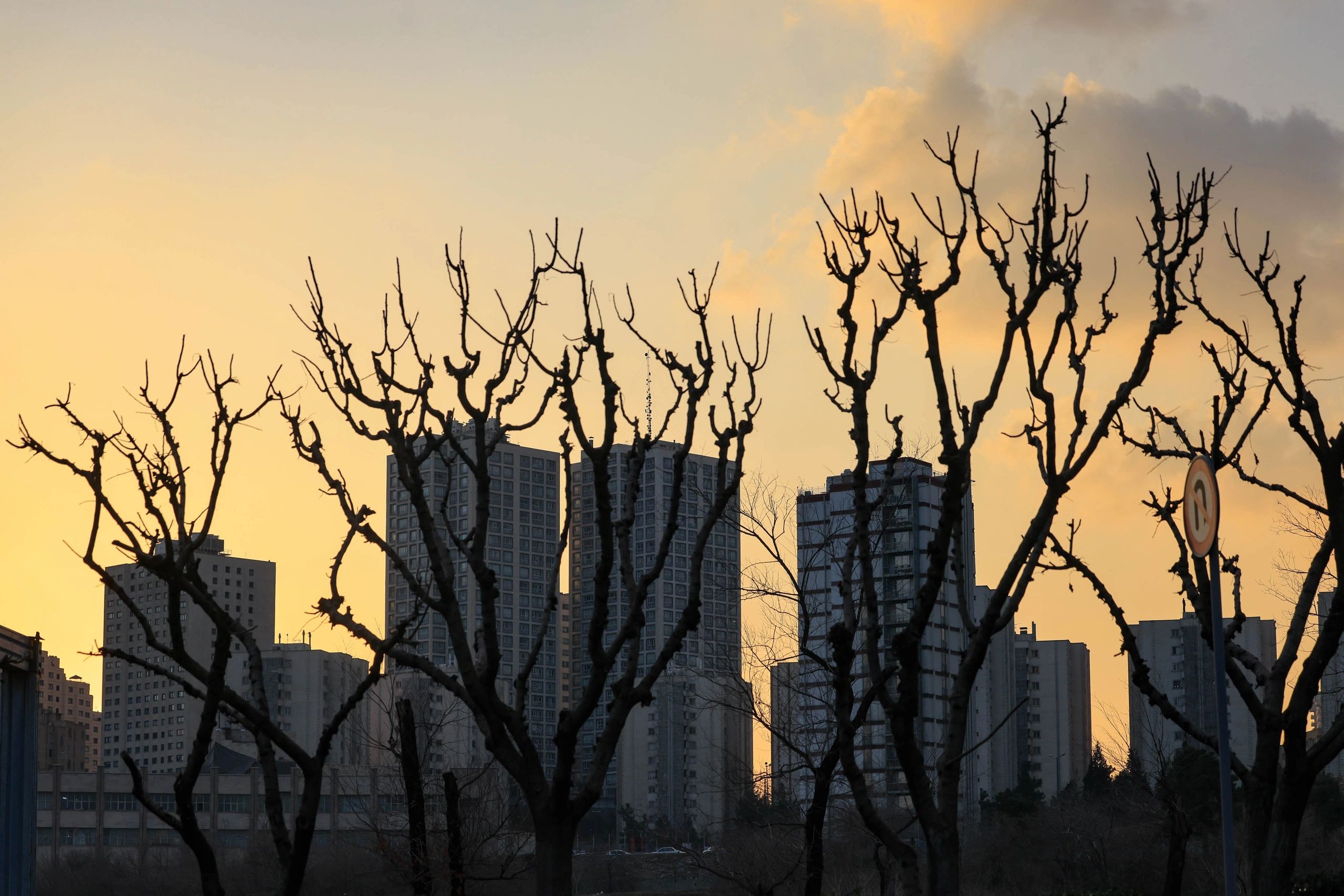 Modern apartment buildings representing managed residential properties